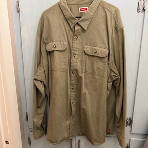 Wrangler Olive Utility Shirt Jacket